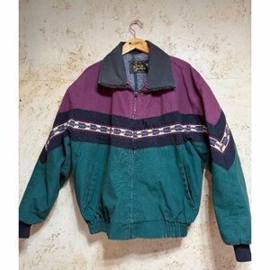 David James Vintage Southwestern Bomber Jacket